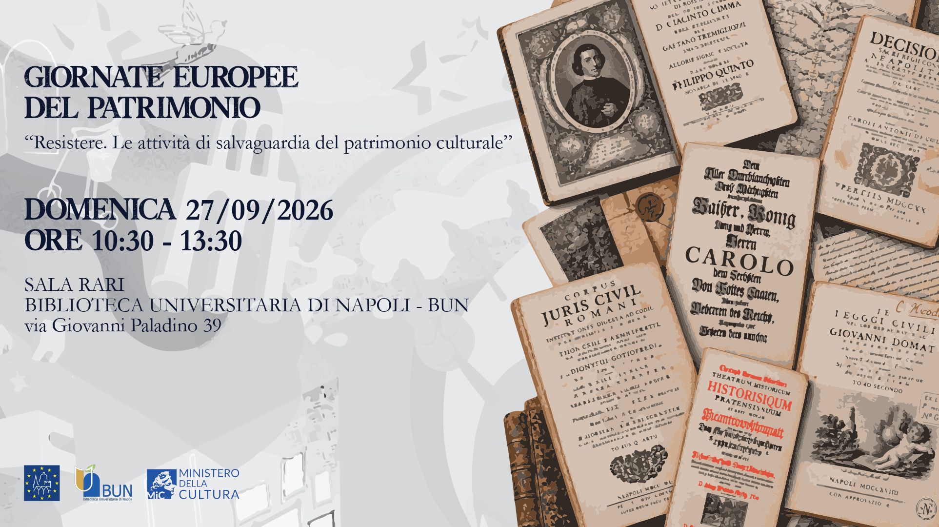 Resistere. Le attività di salvaguardia del patrimonio culturale